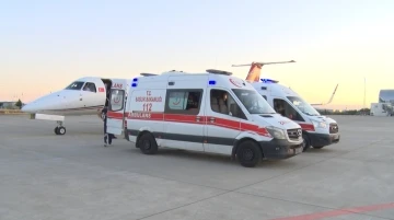 Uçak ambulans, bu sefer 13 günlük bir bebek ve iki genç hasta için havalandı
