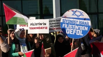 Uşak Üniversitesi akademisyen ve öğrencileri Filistin’de yaşanan insanlık dramına sessiz kalmadı
