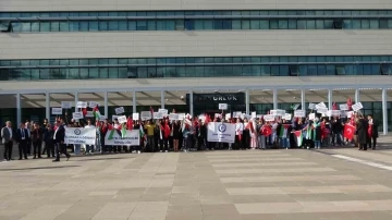 Uşak Üniversitesinin yabancı uyruklu öğrencilerinden Filistin’e destek açıklaması
