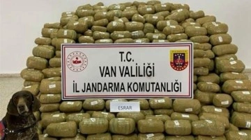 Van'da 1 ton 262 kilogram uyuşturucu ele geçirildi!