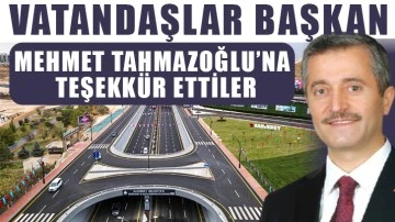 Vatandaşlar Başkan Mehmet Tahmazoğlu’na Teşekkür Ettiler.