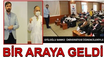Yazar Efiloğlu üniversite öğrencileriyle bir araya geldi