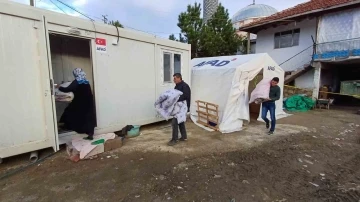 Yozgat’ta evi depremde ağır hasar gören aileler çadırdan konteynerlere yerleşiyor
