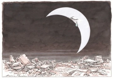 Yunan gazetesinden deprem karikatürü
