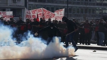 Yunanistan'da Öğrenci Eylemleri Devam Ediyor