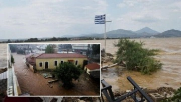 Yunanistan'ı yangının ardından şimdi de sel vurdu