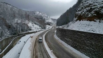 Zonguldak’ta kar yağışı etkili oldu
