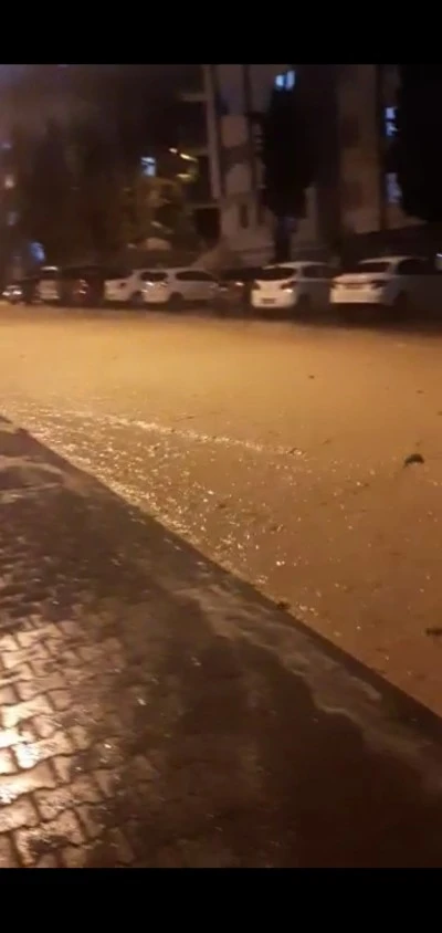 Şiddetli yağmur Gaziantep’te paniğe sebep oldu